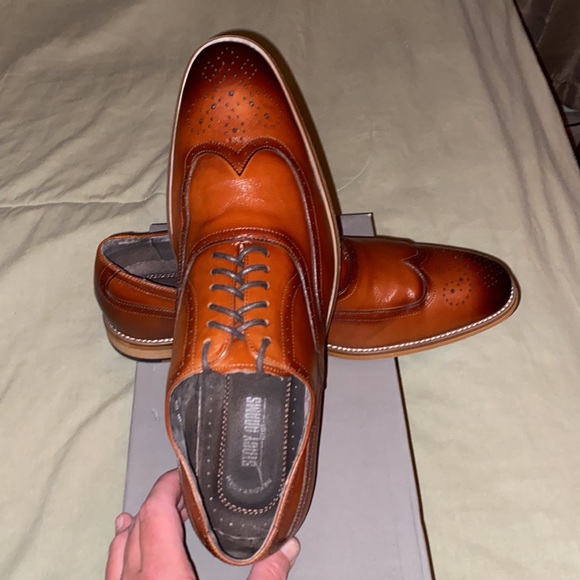 Stacy Adam’s brown wingtip size 12 used with new box - Picture 2 of 6